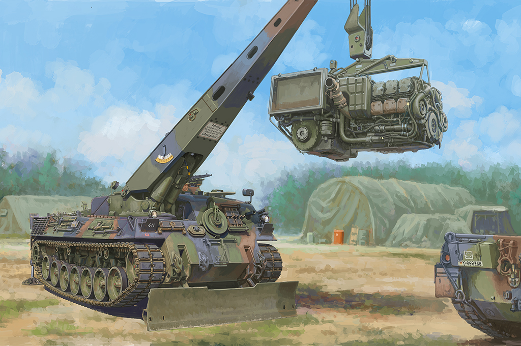 現代德國BPz2A2“水牛”裝甲救援車 84568